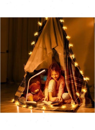 Ramadan Lights, LED Decorative Star and Moon Shaped Lights, 10-Meter LED Ramadan Home Hanging Decorations. - view 5